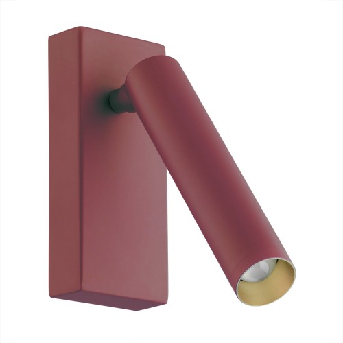 Lampa ścienna led kinkiet tubka regulowana nad łóżko lakier czerwony RIO 8330
