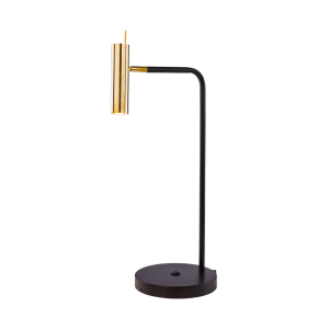 Lampa gabinetowa AMOS czarno złota mosiężna 8909 