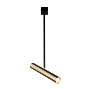 Lampa sufitowa do holu mosiężny z czarnym Reflektor II AKADI 1xGU10 8879  