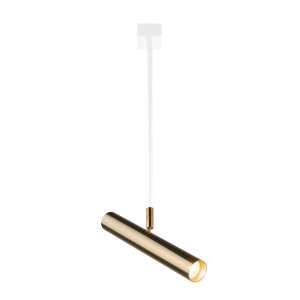 Lampa sufitowa do salonu mosiężny z białym Reflektor II AKADI G1xGU10 8880 