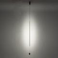 Minimalistyczna lampa wisząca Vertic led 3000K 19W czarna 10362