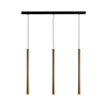 Lampa wisząca AKADI mosiężna z czarnym 3XGU10 8885 