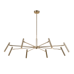 Lampa wisząca żyrandol  do salonu 8XG9 mosiężny LIVO 8394 