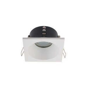 Kwadratowa lampa podtynkowa biała IP54/20 Delta 8368