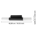 Kinkiet przy lustrze czarny IP44 Alcudia led 3000K 900617
