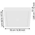 Lampa natynkowa  NEW FUEVA 5 Plafon LED 11W 3000K biały IP44 900646  Eglo