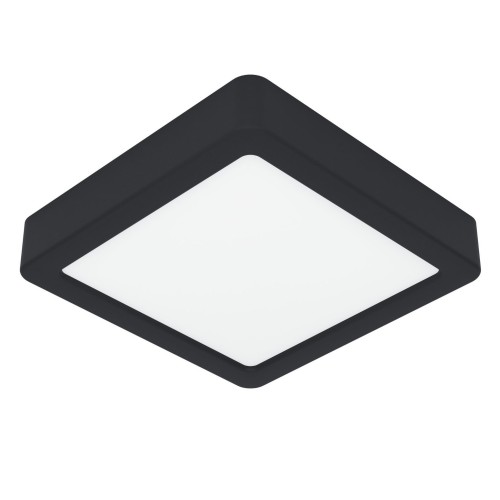 Lampa natynkowa do łazienki FUEVA 5 Plafon LED 11W 3000K czarny IP44 900643 Eglo