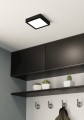 Lampa natynkowa do łazienki FUEVA 5 Plafon LED 11W 3000K czarny IP44 900643 Eglo