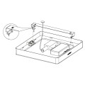 Lampa nasufitowa do łazienki FUEVA 5 Plafon LED 20,5W 3000K biały IP44 kod 99268 Eglo