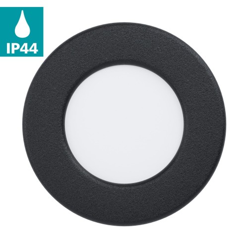 Oczko led FUEVA 5 LED 2,7W 3000K IP44 oprawa do zabudowy czarna  99211 Eglo