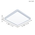 Lampa do łazienki FUEVA 5 Plafon LED 20,5W 3000K chrom IP44 oprawa natynkowa 99269 Eglo
