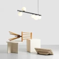 Lampa wisząca czarna 5 żar. do salonu GARDA 5 BLACK 1099F1 Aldex