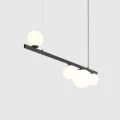 Lampa czarna nad stół 4 żarówki GARDA 4 BLACK 1099L1 Aldex