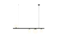 Lampa czarna nad stół 4 żarówki GARDA 4 BLACK 1099L1 Aldex