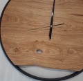 HAND MADE Zegar drewniany wiszący ścienny  dębowy ręcznie robiony Ø 58 cm olejowany Hand Made