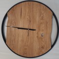 HAND MADE Zegar drewniany wiszący ścienny  dębowy ręcznie robiony Ø 58 cm olejowany Hand Made