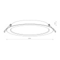 Lampa punktowa podtynkowa Mykonos LED 24W, 3000K panel led 10544 Nowodvorski