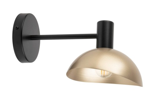 Kinkiet do salonu lampa ścienna ARTIS kinkiet czarny/złoty 40570 Sigma