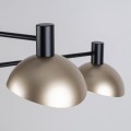 Lampa wisząca do salonu czarno złota na 4 żarówek 40568 Sigma