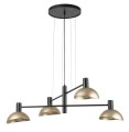Lampa wisząca do salonu czarno złota na 4 żarówek 40568 Sigma