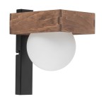 Kinkiet klosz kulka z dodatkiem sklejki Bloom 33666