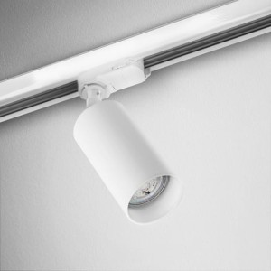 Reflektor biały do szyny 3F GU10 wymienna żarówka do szyny 3 fazowej Pet 230V track 12548-G000-00-PH-13  Aqform