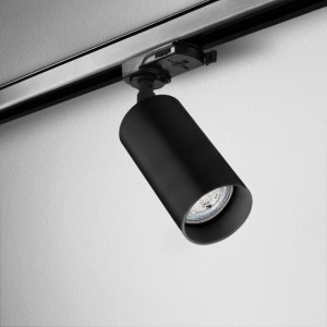 Reflektor czarny do szyny 3F na wymienną GU10 żarówkę   3 fazowej Pet 230V track 12548-G000-00-PH-12 Aqform