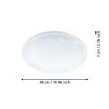 Plafon led Totari-Z lampa sufitowa IP44 z efektem kryształu 900636