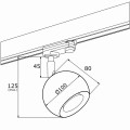 Lampa na 3F GU10 reflektor na 3 fazowy szynoprzewód MURI 4378