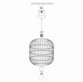 Lampa wisząca z drewna 1XE27 BORDESLEY 43231 Eglo