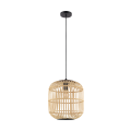 Lampa wisząca drewniana do salonu 1XE27 BORDESLEY  43216