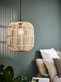 Lampa wisząca drewniana do salonu 1XE27 BORDESLEY  43216