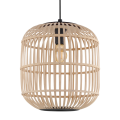 Lampa wisząca drewniana do salonu 1XE27 BORDESLEY  43216