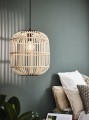 Lampa wisząca drewniana do salonu 1XE27 BORDESLEY  43216