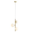 Lampa wisząca 3XE14 do salonu złota  FIN 3 BRASS S 1120E40_S