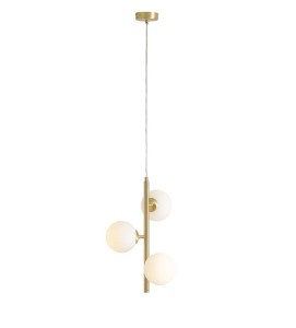 Lampa wisząca 3XE14 do salonu złota  FIN 3 BRASS S 1120E40_S
