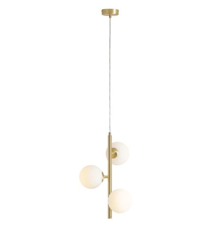 Lampa wisząca do salonu złota  FIN 3 BRASS S 1120E40_S