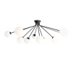 Lampa sufitowa do salonu czarna na 10 żarówek E14 HOLM 10 CEILING BLACK 1082PL_M1