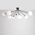 Lampa sufitowa do salonu czarna na 10 żarówek E14 HOLM 10 CEILING BLACK 1082PL_M1