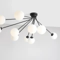 Lampa sufitowa do salonu czarna na 10 żarówek E14 HOLM 10 CEILING BLACK 1082PL_M1