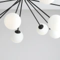 Lampa sufitowa do salonu czarna na 10 żarówek E14 HOLM 10 CEILING BLACK 1082PL_M1