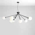 Lampa wisząca, czarny żyrandol na 10 żar. E14  HOLM 10 BLACK 1082M1