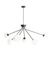 Lampa wisząca czarna na 6XE14 do salonu HOLM 6 BLACK 1082K1