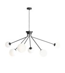 Lampa wisząca czarna na 6XE14 do salonu HOLM 6 BLACK 1082K1