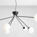 Lampa wisząca czarna na 6XE14 do salonu HOLM 6 BLACK 1082K1