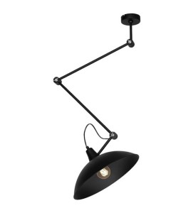 Lampa sufitowa, czarny plafon na 1XE27 MELOS BLACK 808PL_G1