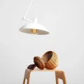 Lampa sufitowa biała na 1XE27 do salonu MELOS WHITE 808PL_G