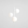 Lampa wisząca biała 3XE14 do pokoju FIN 3 WHITE S 1120E_S