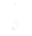 Lampa wisząca biała 3XE14 do pokoju FIN 3 WHITE S 1120E_S