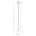 Bosso biała lampa wisząca ø 14cm  1087XXS Aldex
